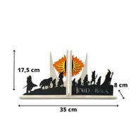 Aparador de Livros O Senhor dos Anéis - Sociedade do Anel e Olho de Sauron - Decoração Geek - imagem 5