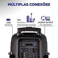 Caixa de Som Amplificada Mondial Connect Power II 500W RMS: Som Potente e Conectividade Total - imagem 4