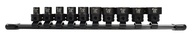 Kit 10 Soquetes de Impacto Nano Perfil Baixo Astro Pneumatic 1/4" a 3/4" SAE (Modelo 78310) - imagem 1
