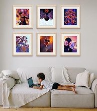 Pôsteres Homem-Aranha: Across the Spider-Verse - Conjunto de 6 Impressões Decorativas com Personagens Iconicos - imagem 3