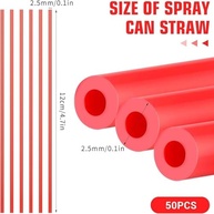 50 Tubos de Spray Extensão Bico 4,72" - Fácil Instalação para Limpeza e Manutenção - imagem 3