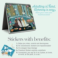 Sticker & Chill — Wanderlust — Livro de Adesivos Reposicionáveis para Relaxar — Atividade Criativa sem Tela para Adultos - imagem 3