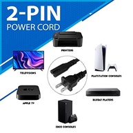 Cabo de Alimentação AC 1,5m 2 Pinos C8: Energia Confiável para sua TV, PS4, PS5, Xbox e Mais! - imagem 2