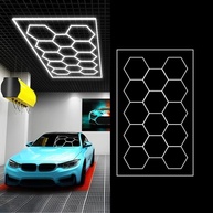 Luz de Colmeia LED Hexagonal 672W: Iluminação Premium para sua Barbearia, Gym ou Lavagem de Carro! - imagem 1