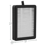 Pacote com 4 filtros de substituição LV-H128 compatíveis com purificadores de ar LEVOIT LV-H128 / PUURVSAS (HM669A) / ROVACS (RV60), HEPA 3 em 1, camada de carbono ativado e pré-filtro - imagem 2
