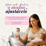 Tira-Leite Elétrico Portátil com 9 Níveis de Sucção | Seguro, Silencioso e Ergonômico para Amamentação Confortável - imagem 3