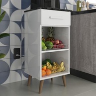 Balcão Fruteira com Suporte para Galão de Água - Armário Fenix com Design Moderno e Pés Antiumidade - imagem 4