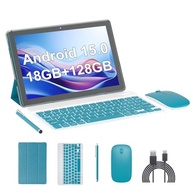 Tablet Android 15, tablets de 10 polegadas, 18 GB de RAM + 128 GB de ROM/2 TB expansível, tablets 2 em 1 com capa para teclado, tela IPS 1280 x 800, Wi-Fi 5G, câmera dupla, bateria de 6000 mAh BT5 - imagem 2
