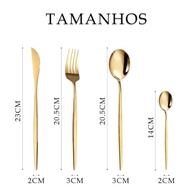 Conjunto de Talheres de Aço Inoxidável 24 Peças - Design Elegante e Durabilidade Premium - imagem 4