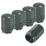 Tampas de Válvula de Pneu Universais em Liga de Alumínio Cinza - Proteção e Estilo para seu Veículo - imagem 1