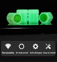 Tampas de Válvula de Pneu Fluorescentes Azuis - Toque de Luxo e Segurança Noturna para Seu Carro - imagem 5