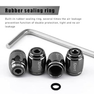 8 Tampas de Válvula Antirroubo com Chave para Pneus de Carro, Moto e Bike - Segurança e Proteção - imagem 4