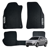 Jogo de Tapetes Automotivos Emborrachados Fiesta 2000-2015 - 3 Peças com Bordado Exclusivo - imagem 1