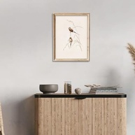 Arte de Parede Vintage Pássaros - Tela Retro Abstrata Decorativa 20,3cm - imagem 5