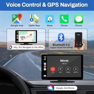 Tela CarPlay 9" 4K com Câmera 1080p e Android Auto - Navegação GPS e Som de Alta Qualidade - imagem 4