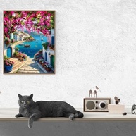 Kit de Pintura por Números para Adultos - DIY com Tela 41x50cm, Pincéis e Tintas Acrílicas - imagem 5