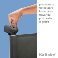 Portão Retrátil de Segurança para Bebês Cinza - Tela PVC com Instalação Fácil - imagem 5