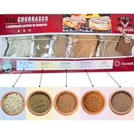 CoCook BBQ Churrasco 5 sabores Temperos 100% natural Pão de Alho Chimichurri Grelhado Baharat Jerk Zero Glúten, Zero Lactose, Zero Conservantes, Zero Corantes, Zero Sódio - 375g Rende até 200 porções - imagem 2