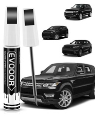 Tinta de retoque Santorini preta (820/1AG/PAB) compatível com Land Rover Exact Match 2 em 1 tinta de retoque para reparo de lascas e cortes com 2 microaplicadores descartáveis - imagem 2