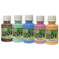 Tinta PVA 100 ml True Colors Tons de Azul e Verde | VERDINHO PEPERÔMIA 6125 - Secagem Rápida e Não Tóxica - imagem 2