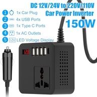 Inversor de Carro RiToEasysports 150W: Energia Completa para Sua Jornada com 4 USB e 1 Tipo C - imagem 5