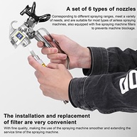 Tomshin - Kit de Bicos e Filtros Airless Reversíveis para Máquina de Pulverização - imagem 4