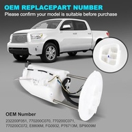 Módulo Bomba Combustível Elétrica OTO-K para Toyota Tundra & Sequoia | Peça de Reposição OEM - imagem 4