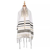 Talit Messiânico Preto 55x180cm - Original de Israel - Conecte-se à Tradição com Estilo - imagem 5