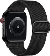Pulseira Lerobo unissex, trançada, esportiva, de nylon elástico, compatível com Apple Watch Ultra 2, SE, 9, 8, 7, 6, 5, 4, 3, 2, 1 de 38 mm, 40 mm, 41 mm, 42 mm, 44 mm, 45 mm, 49 mm - imagem 2