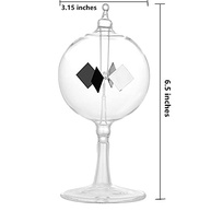 Radiômetro Solar Crookes de Vidro Transparente - Decoração Elegante e Ciência em Movimento - imagem 4