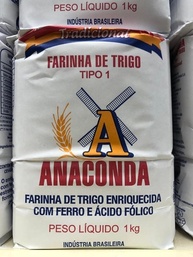 Farinha De Trigo Anaconda Tipo1 1kg - imagem 1