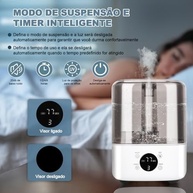 Umidificador de Ar 5L com Controle Remoto - 110-240V, Difusor de Óleos Essenciais Silencioso - imagem 4