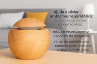 Umidificador de Ar Ultrassônico 200ml com LED RGB e Difusor de Aromas | Design em Madeira Silencioso e Portátil - imagem 3