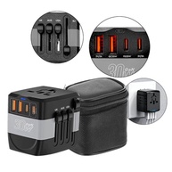 Adaptador Universal 30W: Carregue Tudo em Mais de 150 Países com 4 Portas USB-A/USB-C - imagem 3