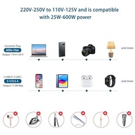 Adaptador de Tomada Universal Mapambo: Converte Voltagem EUA para Europa com Carregamento Rápido 2 USB-A + 2 USB-C - imagem 4