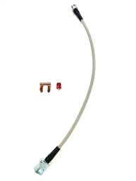 Mangueira de Freio SS Trançada Universal 35,5cm com Bloco de Montagem - Upgrade Essencial - imagem 1