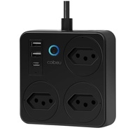Filtro de Linha Inteligente Wi-Fi: Controle Total com 3 Tomadas, 2 USB, 1 USB-C e App Celular - imagem 2