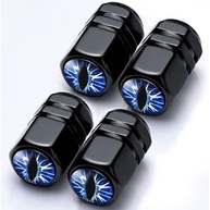 Tampas de haste de válvula de pneu, olhos azuis, acessórios para carro, pacote com 4, capas de proteção contra poeira universais à prova de ferrugem para carro, SUV, bicicleta, motocicleta, presentes - imagem 2