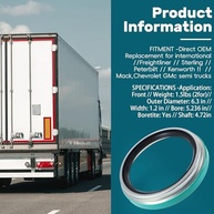 Pacote com 4 eixos de tração de vedação de roda clássicos QUCpona (substitui SKF 47697 47691 47692 e Stemco 393-0173) Substituição para Freightliner Kenworth Peterbilt Navistar Volvo semi-caminhões (4 - imagem 5