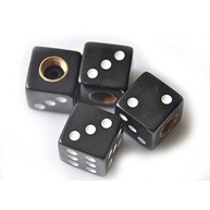 Custom Accessories Tampa de Válvula Estilo Dados Pretos - Dê um Up no seu Veículo! - imagem 5