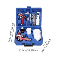 Conjunto de Pulverizador HVLP para Pintura Automotiva e de Móveis - Bico Vermelho 1.4/0.8 - imagem 4