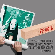 Pôster Autoadesivo Anime A Viagem de Chihiro 60x90cm - Studio Ghibli, Decoração Premium para Fãs - imagem 5