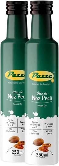 Kit 2 Óleo de Noz Pecã Extra Virgem Pazze 250ml - imagem 1