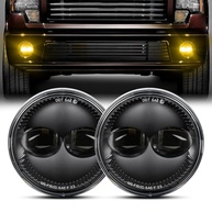 Faróis de Neblina LED Dupla Cor para Ford F150 2006-2014: Branco/Amarelo - Visibilidade Superior - imagem 1