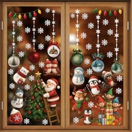 Adesivos de Janela de Natal WALPLUS - 102 Peças Reutilizáveis para Decoração Festiva - imagem 2