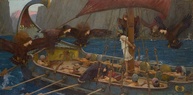 Ulisses e as Sereias - Pintura de John William Waterhouse em Tela | Decoração Artística para Casa e Escritório - imagem 1