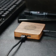 Carregador Wireless de Madeira Nobre - imagem 2