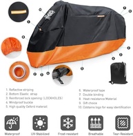 Capa de Moto XYZCTEM: Proteção Total Impermeável para Todas as Estações | Ajuste Universal até 213cm - imagem 3
