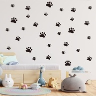 Decalques de Patas de Cachorro para Parede – 44 Peças de Arte Adesiva em Vinil para Decoração de Quarto Infantil, Sala e Ambientes Pet Friendly - imagem 3