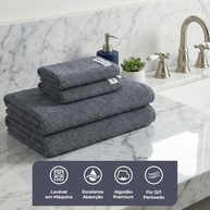 Decolab Jogo de Toalhas Air Light 100% Algodão - Maciez e Absorção Premium - imagem 4